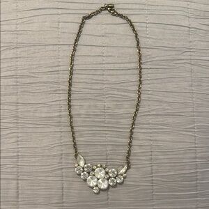 J. Crew Crystal Gold and‎ Silver Necklace